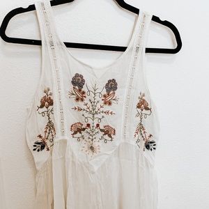 Free People Embroidered Tank